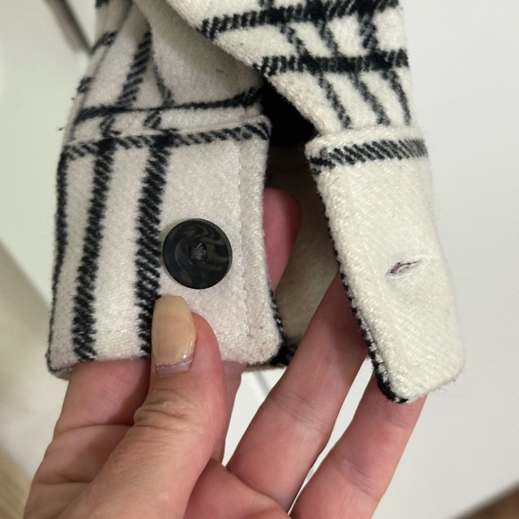 ZARA Women’s Plaid Zip-Up Jacket Shacket – Size Small - Picture 5 of 9